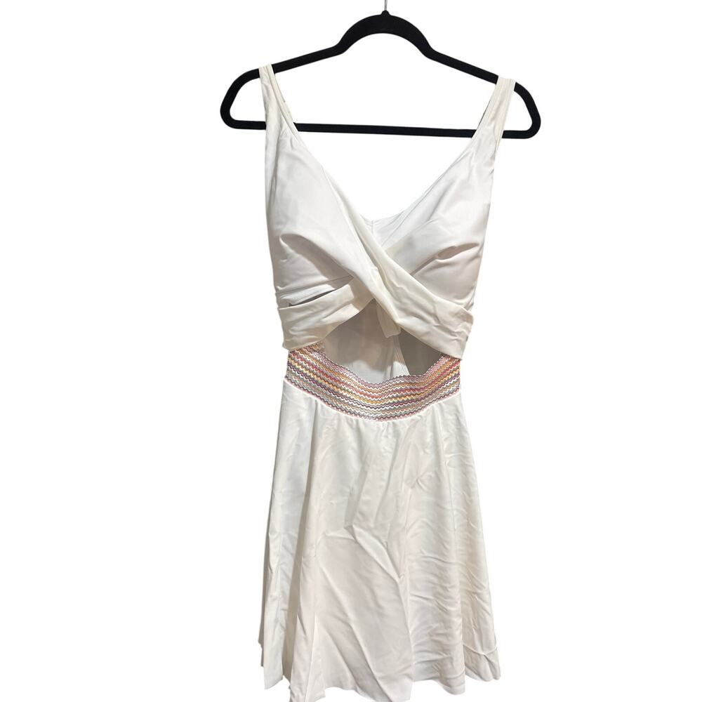 Women Cutout Swimdress One Piece Front Tummy Control Swim Dress
